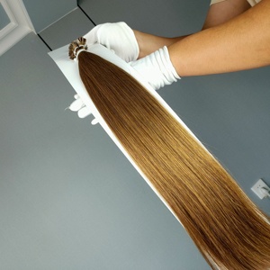ผมต่อแบบ I-Tip คุณภาพพรีเมียม สีบลอนด์ แท้ 100% สำหรับร้านเสริมสวย ขายส่ง - Product Image 6