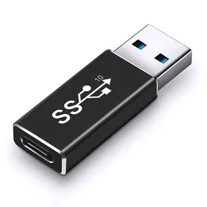 Xput 10Gbps OTG型C USB C母连接器到USB 3.0型A公适配器充电数据转换器