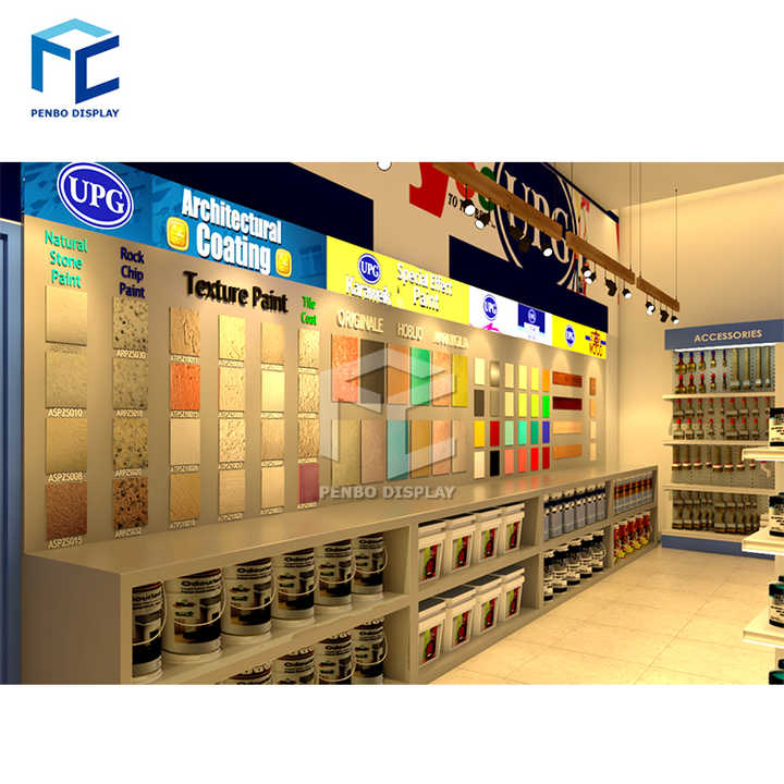 고품질 UPG 소매 맞춤형 금속 자동차 엔진 윤활유 전시 랙