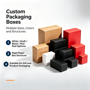Cajas de Embalaje de Papel Rígido Desechables Personalizadas, Caja de Cartón Corrugado para Envíos con Logotipo Impreso, Caja de Envío Flexográfica UV para Herramientas de Maquillaje - Product Image 1