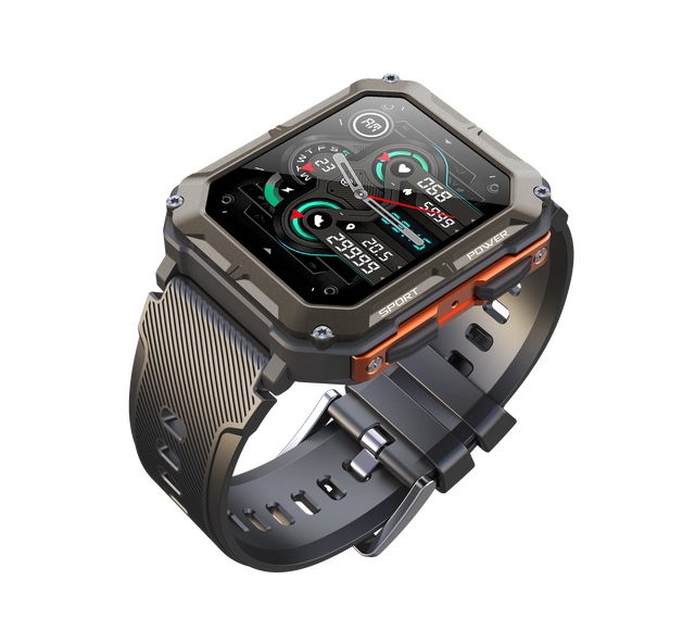 Waterproof Outdoor Watch Adventure SportWatch Heart Rate Monitor With 1.83" Display BT 5.2 Fitness tracker Smart Watch