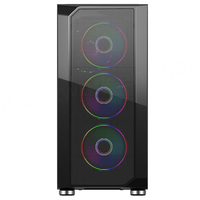 Computer Server Case Desktop Custom EATX Tempered Glass RGB Gaming PC Full Tower Metal USB Audio Ports Stock