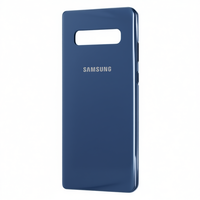 Pour S10 Plus G975F PC Étui de téléphone portable antichoc de couleur unie sans support - Bleu
