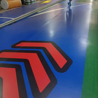 Professioneller Hersteller Moderner Selbstklebender Rutschfester PVC-Bodenbelag für Innenräume, Schulen, Sportstätten, Supermärkte und Parks mit 3D-Digitaldruck