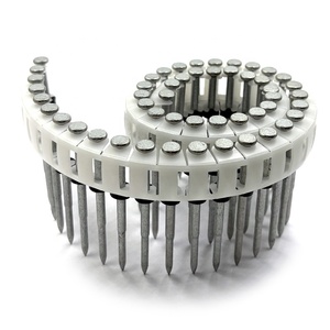Clous à tête plate en plastique à 0 degré avec rondelle, mécaniques, galvanisés, à tige lisse - Product Image 6