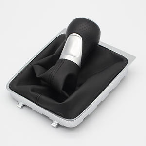 Poignée de levier de vitesse en cuir pour Volkswagen Passat B6 Audi, conception ergonomique, 5ème et 6ème vitesse, transmission manuelle - Product Image 2