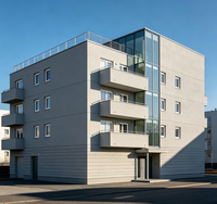 Complejo Residencial de Lujo de 3, 4, 5 y 6 Pisos, Apartamento Prefabricado de Acero con Jardín y Terraza