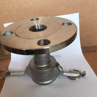 Type C en acier inoxydable avec bride extrémité femelle coupleur Camlock connecteur rapide camion-citerne bride ronde 50