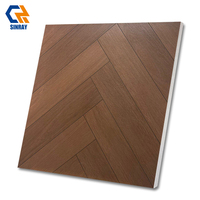 Carreaux muraux antidérapants modernes rustiques à texture bois - 10 mm d'épaisseur, finition mate, résistants à l'usure pour salle de bain et villa