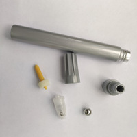 Stylo marqueur à pointe feutre rechargeable, taille de pointe petite ou grande, étiquette privée personnalisée, valve liquide à pression, tube métallique vide, stylo marqueur à peinture