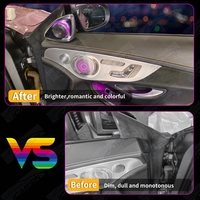 ICarsin C43 C63 64 couleurs, mise à niveau de l'éclairage ambiant pour Mercedes-Benz Classe C Coupé C205 C300, accessoires intérieurs pour deux portes
