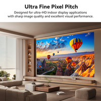 Layar LED Indoor COB untuk Home Theatre Cinema P1.25 P1.53 P1.86 Fine Pitch 4K Ultra HD Panel Layar Dinding Tanpa Sambungan