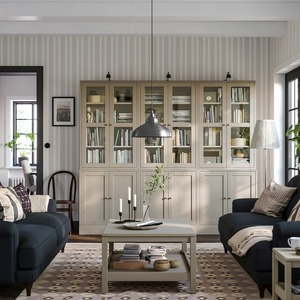 Armoire à livres autoportante en acier inoxydable avec porte en verre Nouveau design Bibliothèque antirouille durable pour chambre d'étude pour salon - Product Image 2