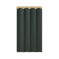 Panneau mural en PVC à grille concave-convexe, style Grande Muraille, luxe léger, pour fond TV, imperméable, moderne, sans joint, décoratif effet bois