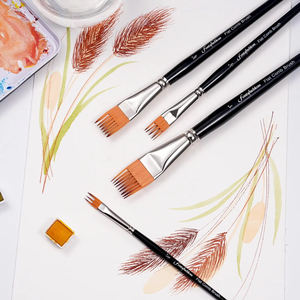 Ensemble de pinceaux professionnels en Nylon pour cheveux Grainer Brosse à peinture personnalisée Brosses à peigne plat pour peinture à texture unique - Product Image 6