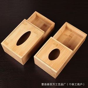 Bamboo Tissue <b>Box</b> Square Hotel Restaurant Custom Logo Printable <b>Small</b> Large Size Without Cap - Product Image 4