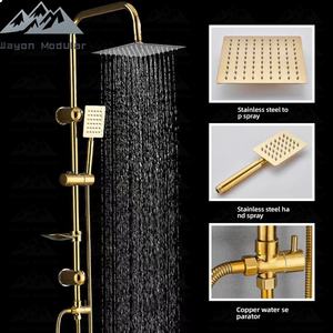 <span class=keywords><strong>Colonne</strong></span> <span class=keywords><strong>de</strong></span> <span class=keywords><strong>douche</strong></span> <span class=keywords><strong>de</strong></span> luxe Wayon avec pommeau <span class=keywords><strong>de</strong></span> <span class=keywords><strong>douche</strong></span> pluie, douchette à main et robinet en <span class=keywords><strong>cuivre</strong></span> - Product Image 5