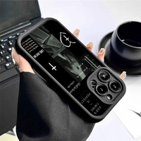 Coque de téléphone portable antichoc en TPU avec motif croix de Dieu et impression anglaise, style lentille d'appareil photo, pour Samsung Galaxy A07 A17 A56 S26 Ultra