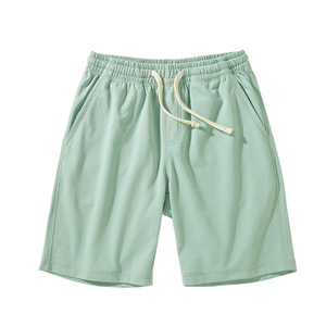 Shorts de basket-ball pour hommes sur mesure, 100% coton, mi-longueur, respirant, effet usé, fermeture élastique, streetwear décontracté, uni, teinture unie - Product Image 6