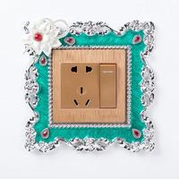 Cache-Interrupteurs Œil de Chat Européens, Autocollants pour Interrupteurs de Chambre et de Salon, Autocollants pour Prises, Décorations Murales