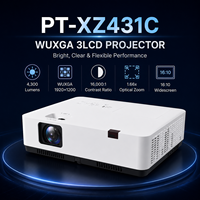 Projecteur d'éducation et d'affaires PT-XZ431C 4300 Lumens WUXGA 3LCD avec zoom 1,66x pour salle de conférence, salle de classe, formation