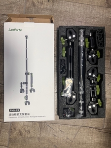 Kit de Soporte para Cámara de Acción para Motocicleta/<span class=keywords><strong>Bicicleta</strong></span>, Poste Telescópico con 3 Abrazaderas Tipo Cangrejo para Insta360 <span class=keywords><strong>GoPro</strong></span> DJI, para Vlogs de Ciclismo - Product Image 6