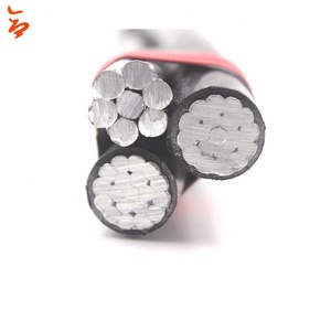 Cavo Industriale Intrecciato Triplex <span class=keywords><strong>2x2</strong></span>/0+2/0AWG in Alluminio con Isolamento XLPE per Installazioni Aeree - Product Image 1