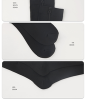Glacier Professional Chaussettes de compression personnalisées de luxe Chaussettes de compression 20-30Mmhg Chaussettes de compression sport avec fermeture éclair