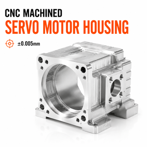 Boîtier de moteur servo usiné sur mesure par CNC, tolérance ±0,005 mm, pièces de précision en aluminium 7075 - Product Image 1