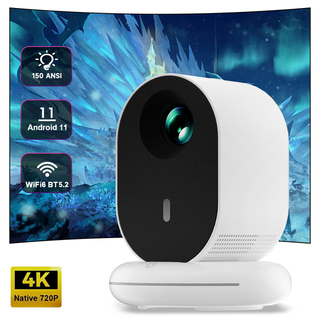 Portable Mini Projector With Battery Android WIFI Home Theater Smart Tv Video Game Projectors 4K Full Hd Outdoor LED Proyector