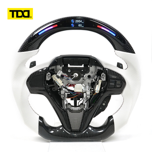 พวงมาลัยคาร์บอนไฟเบอร์แท้ TDD สไตล์รถแข่ง สำหรับ Honda CRZ ทุกปี ปรับแต่งได้ - Product Image 1