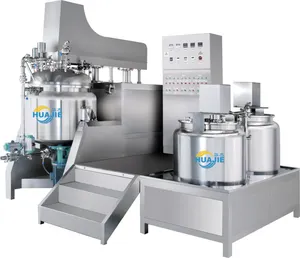 HUAJIE mayonaise emulsifier mixer cold sauce laboratory cream vacuum emulsifiers skin care cream mixing machine