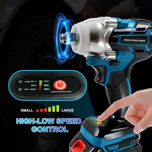 مفتاح ربط صدمي لاسلكي بدون فرش 21 فولت - أداة احترافية صناعية لإصلاح إطارات الشاحنات بعزم دوران أقصى 350 نيوتن متر تعمل ببطارية ليثيوم أيون - Product Image 4