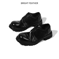 Retro Britischer Stil Pferdeleder Derby-Schuhe Herren Formelle Business Echtleder Atmungsaktive Schnürschuhe Handgefertigte Casual Herbstschuhe