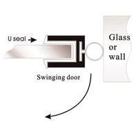 Oferta Especial: Burlete Flexible Moderno para Puerta de Ducha, Tira de Sellado Inferior de Plástico y Goma, Impermeabilizante, Fácil Instalación