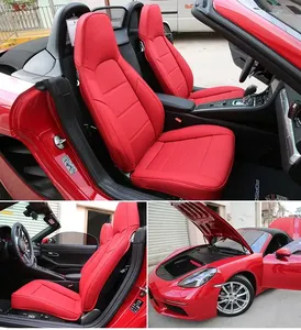 ปลอกหุ้มเบาะรถยนต์แบบสั่งทำพิเศษ 2 ที่นั่ง ทนทาน กันน้ำ หนัง Nappa สำหรับ Porsche 718 Boxster 911 BMW Z4 Audi TT Jaguar F-Type - Product Image 2