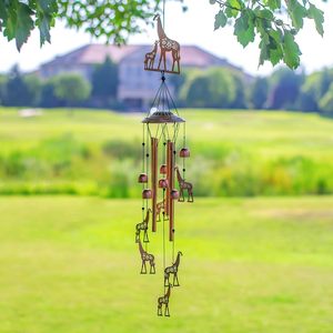 Giraffe Wind Chimes Outdoor Giraffe Gifts for Women/Men/Mom/<b>Wife</b>/Grandma Birthday Gifts Memorial Gift Metal WindChime - Product Image 3