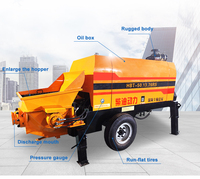 Bétonnière mobile compacte avec pompe pour petits chantiers, conception compacte, maniement facile et faible entretien, bétonnière mobile avec pompe