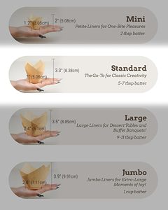 Vendita calda Eco Friendly naturale tulipano Cupcake fodere per cottura tazze da forno <span class=keywords><strong>carta</strong></span> tulipano Muffin fodere Cupcake involucro per il partito - Product Image 2