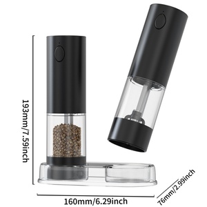 Unit-charging Electric Salt And <b>Pepper</b> <b>Grinder</b> Set Rechargeable Automatic Electric Salt and <b>Pepper</b> <b>Grinder</b> - Product Image 3