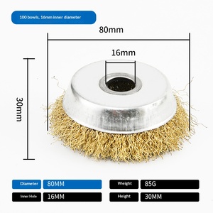 Poignée en fil d'acier inoxydable de qualité industrielle, personnalisée OEM, en forme de bol, diamètre sur mesure pour le nettoyage, le meulage et le polissage - Product Image 3
