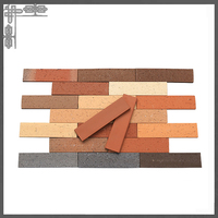 Brique à face fendue durable 240*60mm en argile naturelle pour revêtement mural extérieur et façades commerciales et résidentielles