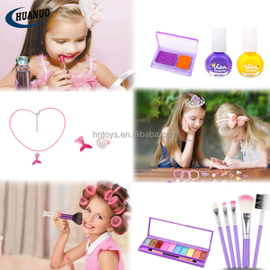 Ensemble de maquillage pour enfants, table à langer princesse en <span class=keywords><strong>bois</strong></span>, 19 pièces, fonction d'assemblage et de rangement, jouet - Product Image 5