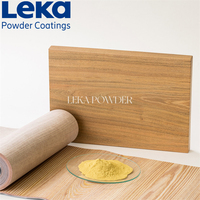 Pintura en Polvo con Textura de Madera LEKA, Fácil Aplicación, Alta Cobertura para Piezas Metálicas de Puertas