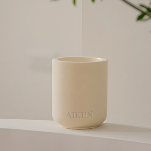 เทียนหอมกลิ่นถั่วเหลือง AIKUN ในโถเซรามิก กลิ่นหอมติดทนนาน สำหรับห้องนอน อโรมาเธอราพี และสปา - Product Image 5