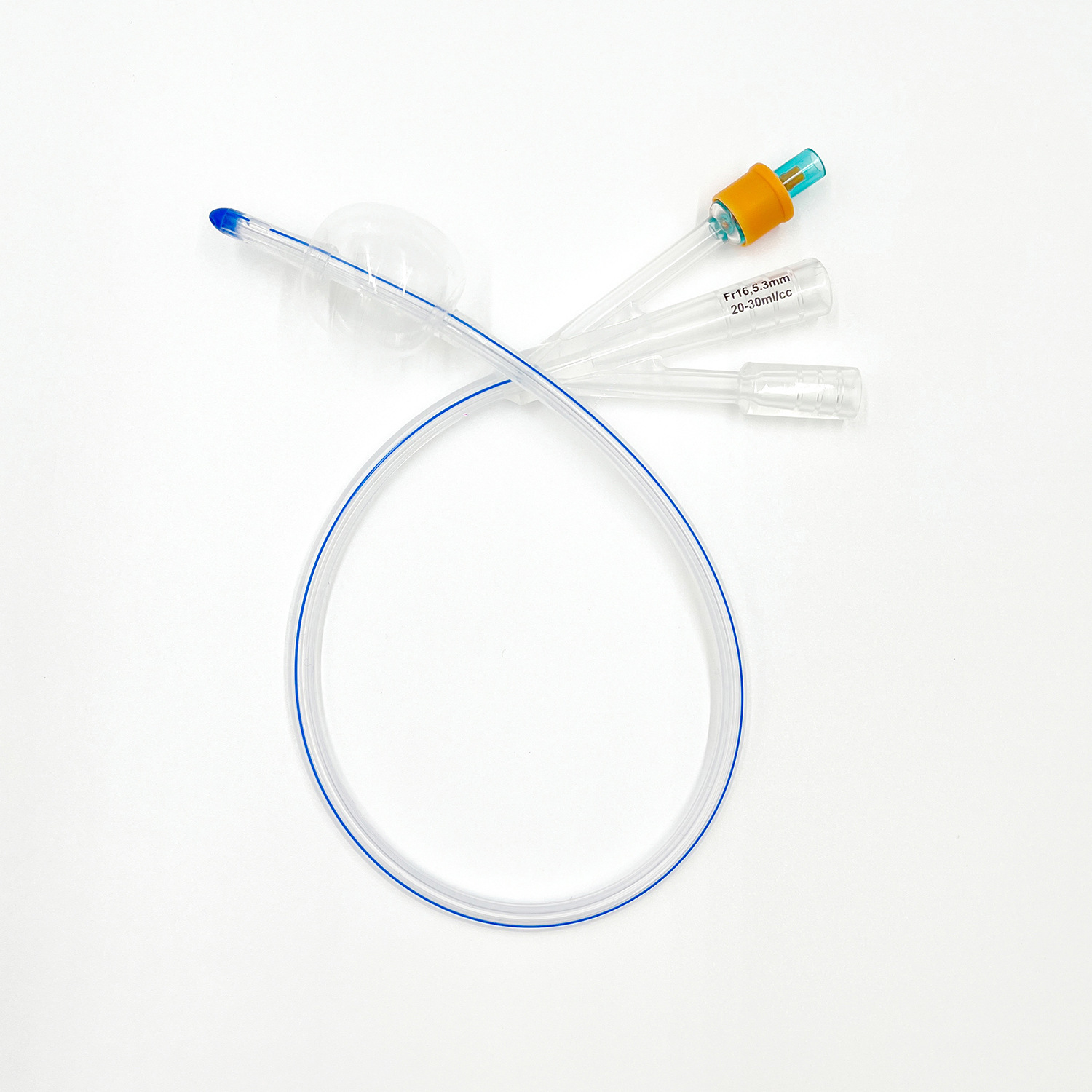 Top Selling Disposable Sterile 100% Silicone Coated Foley Catheter Two-Way Standard Type 2024 Version