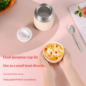 316 Stainless Steel Vacuum Thermos Stew Pot Anti Bocor dengan Segel Kedap Udara, Isolasi Jangka Panjang, <span class=keywords><strong>Kotak</strong></span> <span class=keywords><strong>Makan</strong></span> <span class=keywords><strong>Siang</strong></span> Portabel untuk Pria Wanita Bekerja - Product Image 4