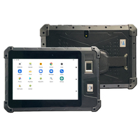 8 pulgadas Octa Core 6 + 128GB portátil inalámbrico Wifi Bluetooth UHF lector 1D 2D escáner de código de barras Android 13 tableta Industrial resistente