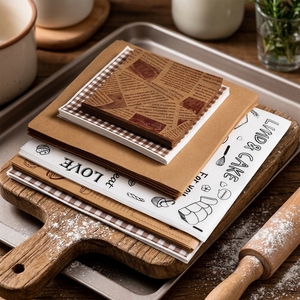 Papier sulfurisé imprimé alimentaire personnalisé pour panier de cuisson vapeur, gâteau basque, papier silicone antiadhésif - Product Image 2