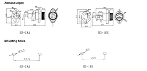 Hinew 10x38mm Bakelite Cartridge ống 600V 40A 10kA hợp kim đồng không thấm nước Bảng điều khiển gắn cầu chì chủ trường hợp vít cap đen H3-18B - Product Image 6